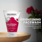 brightening and whitening face wash